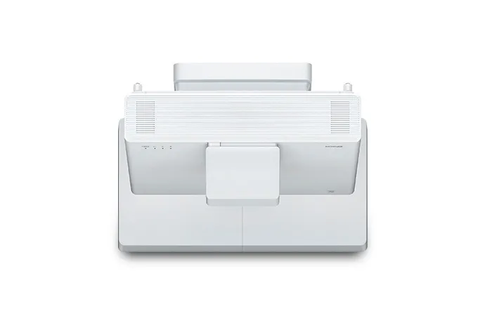 Máy chiếu siêu gần Epson EB-805F nhìn chính diện Máy chiếu siêu gần Epson EB-805F nhìn chính diện mặt trước