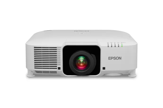 Máy chiếu Epson EB-PQ2008W 4K laser large venue 8000 lumens vỏ trắng Máy chiếu Epson EB-PQ2008W vỏ trắng nhìn từ trên xuống mặt trước