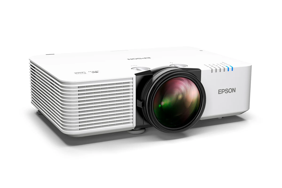 Máy chiếu Epson EB-L690SE góc nghiêng phải - thiết kế laser chiếu gần cho hội trường và giảng đường