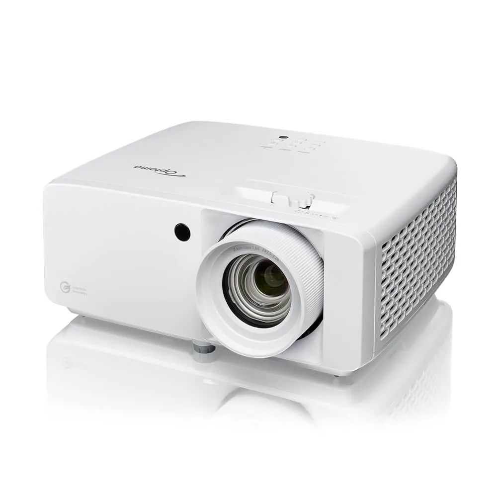 Thiết kế nhỏ gọn của máy chiếu Optoma ZH551 Máy chiếu Optoma ZH551 nhìn cạnh bên thân máy
