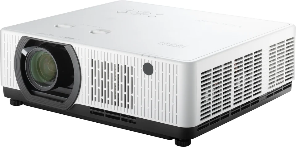 Máy chiếu ViewSonic LSC730WU góc nghiêng trái - thân trắng dòng Luminous Superior, nguồn sáng Laser 3LCD