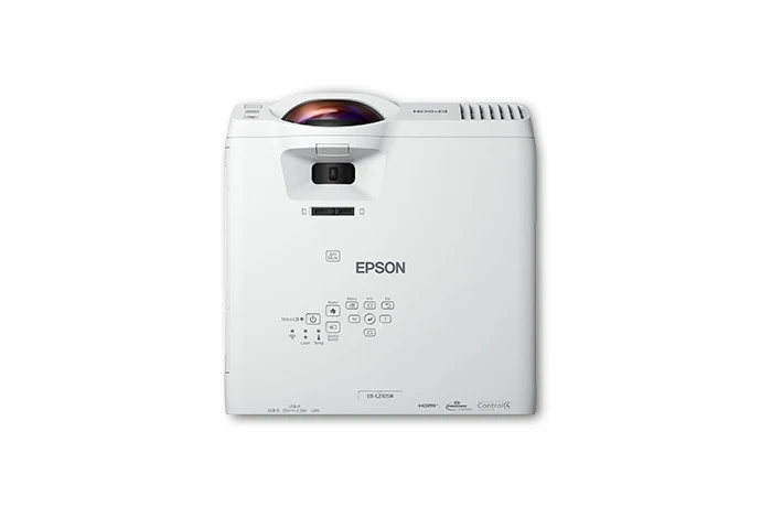 Mặt trên máy chiếu Epson EB-L210SW - bảng điều khiển, hỗ trợ HDMI và Control4