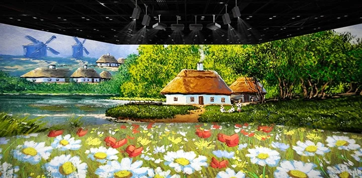 LG ProBeam BU70QGT edge blending - ghép nhiều máy chiếu thành màn cong