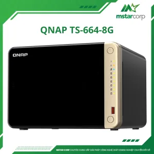 QNAP TS-664 - Thiết bị lưu trữ NAS 6 khay, 2.5GbE, M.2 NVMe, HDMI 4K