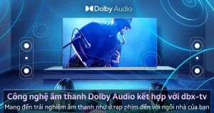 Tivi Aqua AQT43K800FG loa 20W Dolby Audio + dbx-tv âm thanh vòm