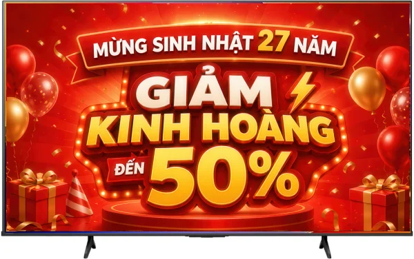 Tivi Hisense 85 inch 85A6Q 4K - màn siêu lớn, viền mỏng cho phòng khách rộng