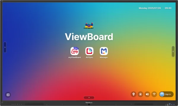 ViewSonic IFP7535 mặt chính diện 75 inch - màn cảm ứng 64 điểm EDLA Android 16