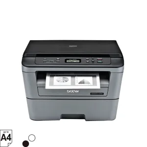 Máy in laser Brother DCP-L2520D mặt trước với khay giấy 250 tờ