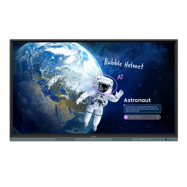 Màn hình tương tác BenQ Board Master RM6505 65 inch 4K UHD Android 15 EDLA AI chính diện