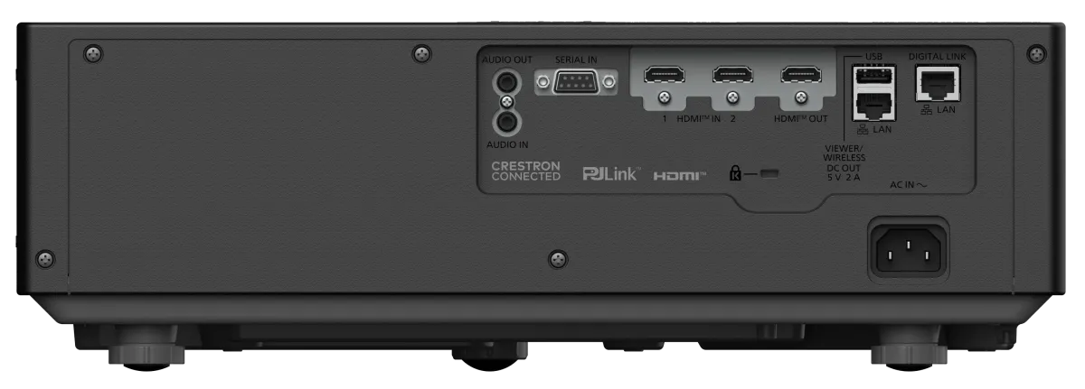 Cổng kết nối máy chiếu Panasonic PT-VMQ series với DIGITAL LINK HDBaseT và 2 HDMI 4K