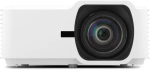Máy chiếu ViewSonic LSD400HD-ST chiếu gần laser Full HD - mặt trước, ống kính short throw tỷ lệ 0.5