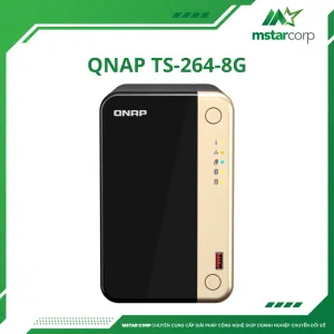 QNAP TS-264 - Thiết bị lưu trữ NAS 2 khay, 2.5GbE, M.2 NVMe, HDMI 4K
