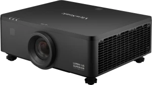 Máy chiếu ViewSonic LS951WU góc nghiêng trái - thân đen, nguồn sáng Phosphor Laser thế hệ 2, độ sáng 8000 lumens