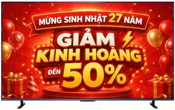 Tivi Toshiba Mini LED 55 inch 55Z670RP 4K - thiết kế viền mỏng cao cấp