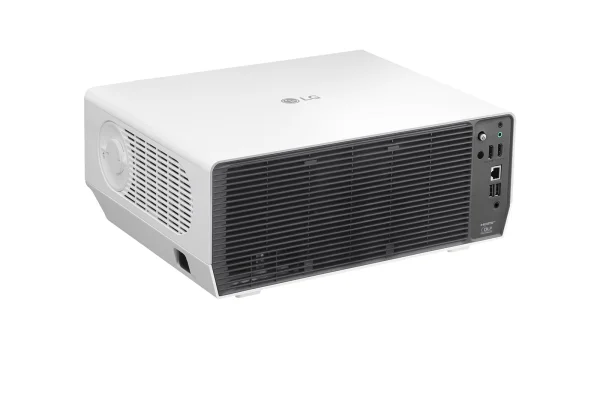 LG BF50RG chi tiết ống kính 1.6× zoom + lens shift motorized