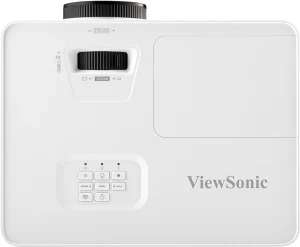 ViewSonic PX704HD mặt trên - bảng điều khiển + lens manual focus