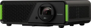 Máy chiếu ViewSonic X2-4K PRO - cận cảnh ống kính 4K UHD chiếu gần Google TV