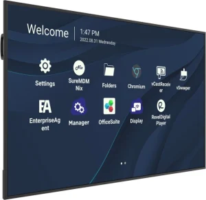 Màn hình ViewSonic CDE8630 góc nghiêng phải - màn hình lớn 86 inch