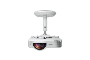 Máy chiếu Epson EB-L210SW treo trần chiếu gần - đặt sát tường không bị bóng người