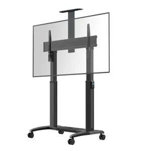 Chân tivi di động NB-T100 North Bayou bản 2025 nâng hạ điện - giá treo tivi 75-120 inch tải 136kg có đèn LED trụ