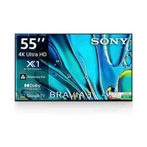 Tivi Sony 65 inch K-65S30 4K Google TV BRAVIA 3 - màn hình lớn, viền mỏng, chân đế chắc chắn