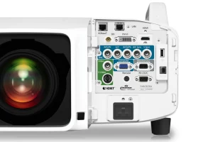 Mặt trước Epson EB-Z10000U - thiết kế 2 bóng đèn dual-lamp và bảng điều khiển