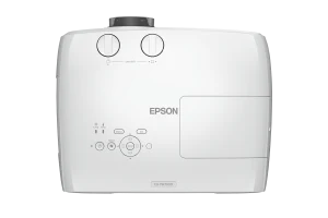 Mặt trên máy chiếu Epson EH-TW7000 - 2 núm Lens Shift dọc/ngang và bảng điều khiển