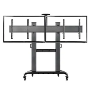 Chân tivi di động 2 màn hình NB AVT1800-65-2A North Bayou - giá treo 2 tivi 40-65 inch tải 136kg