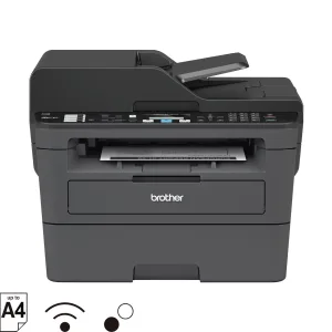 Máy in laser Brother MFC-L2715DW mặt trước Wi-Fi ADF