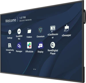 Màn hình quảng cáo ViewSonic CDE6530 65 inch 4K UHD - góc nghiêng trái