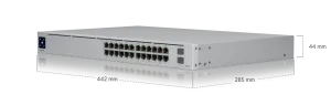 UniFi Switch Pro 24 PoE - Switch Layer 3 24 cổng PoE 400W, 2x 10G SFP+
