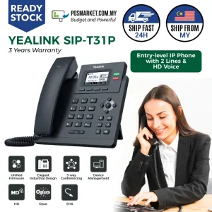 Điện thoại IP Yealink SIP-T31P - Điện thoại VoIP phổ thông, PoE