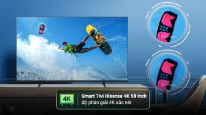 Tivi Hisense 58A6Q hỗ trợ Dolby Vision và HDR10+, màu sắc sống động