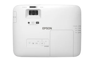 Mặt trên máy chiếu Epson EB-2165W - bảng điều khiển, núm chỉnh zoom và lấy nét