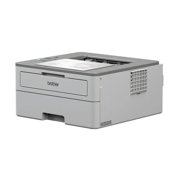 Brother HL-B2080DW mặt bên trái với hệ thống tản nhiệt
