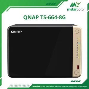 QNAP TS-664 - Thiết bị lưu trữ NAS 6 khay, 2.5GbE, M.2 NVMe, HDMI 4K