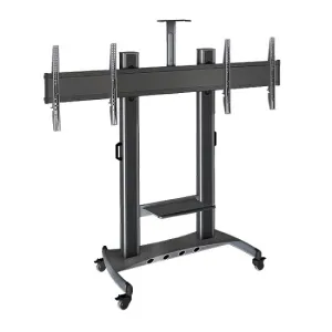 Chân tivi di động 2 màn hình NB AVT1800-65-2A North Bayou - giá treo 2 tivi 40-65 inch tải 136kg