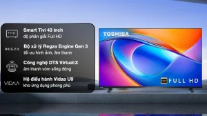 Smart Tivi Toshiba FHD 43 inch 43V35RP - thiết kế viền mỏng cho phòng nhỏ