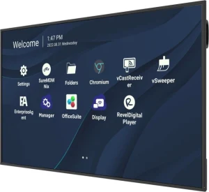 Màn hình quảng cáo ViewSonic CDE7530 75 inch 4K UHD - góc nghiêng trái