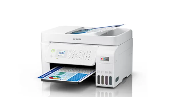 Epson L5296 mặt sau cổng USB Ethernet RJ-45 khe fax RJ-11