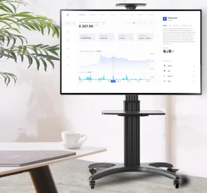 Chân tivi di động NB AVF1500-50-1P North Bayou - giá treo tivi 32-65 inch hợp kim nhôm có bánh xe
