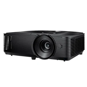 Optoma PX480 góc nhìn - thiết kế đen compact 3kg + tản nhiệt thông minh