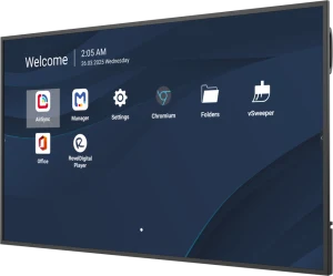 Màn hình quảng cáo ViewSonic CDE6531-1C 65 inch 4K UHD - góc nghiêng trái