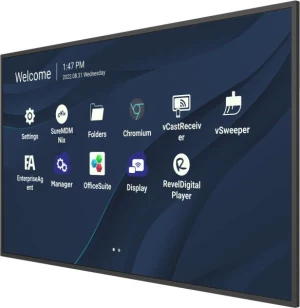 Màn hình quảng cáo ViewSonic CDE9830 góc nghiêng trái