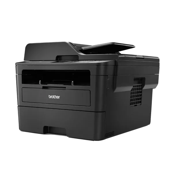 Brother MFC-L2750DW mặt bên trái với khe thoát nhiệt