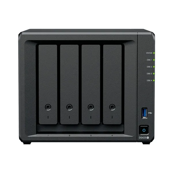 Synology DS425+ - Thiết bị lưu trữ NAS 4-bay 2.5GbE cho văn phòng
