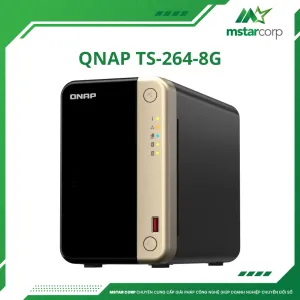 QNAP TS-264 - Thiết bị lưu trữ NAS 2 khay, 2.5GbE, M.2 NVMe, HDMI 4K