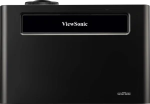 Mặt trên máy chiếu ViewSonic X2-4K PRO - thương hiệu ViewSonic và loa Harman Kardon