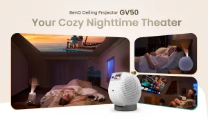 Máy chiếu BenQ GV50 Laser Full HD 500 lumens Google TV Netflix