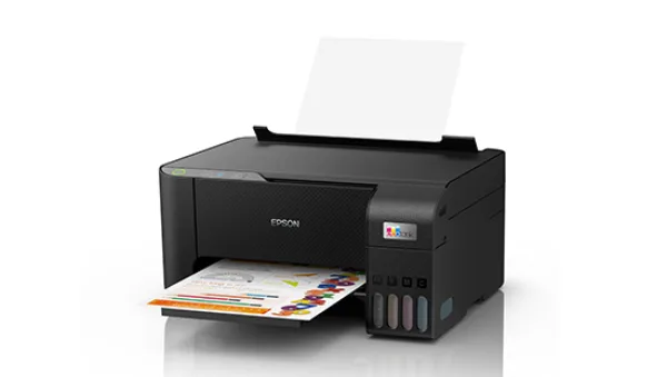 Máy in Epson EcoTank L3210 mở nắp scan flatbed A4